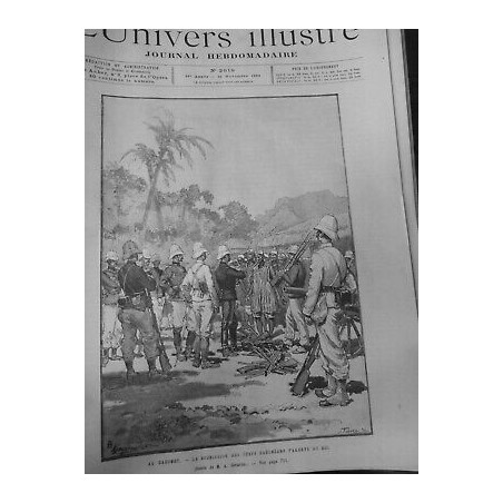 1893 UI DAHOMEY SOUMISSION CHEFS PRENTS ROI DESSIN A GERARDIN