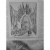 1869 IMPERATRICE ALLANT EGLISE ARMENIENNE CROQUIS HAYETTE