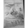 1893 UI RETOUR EXPEDITION COMMANDANT MONTEIL DESSIN E RION