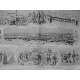 1876 MI SERBIE BELGRADE DECLARATION GUERRE CAMP TOPCHIDERE CONVOI BLESSES