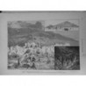 1883 ISCHIA TREMBLEMENT TERRE RECHERCHE VICTIMES CASAMICCIOLA DESSIN M.LEPERE