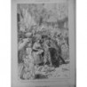 1883 ISCHIA TREMBLEMENT TERRE FETE POPULAIRE FAVEUR VICTIMES DESSIN M.HAENEN