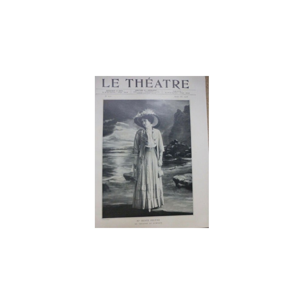 1908 THEATRE RENEE FELYNE JANE FABER VELLEDA DAVENNE SCALA GUETT KERAMOND