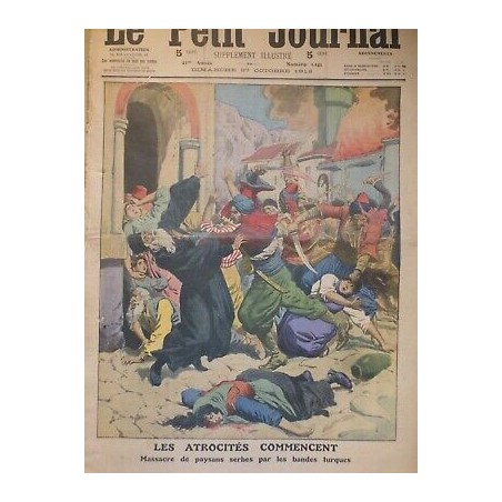 1912 MASSACRE PAYSANS SERBES BANDES TURQUES