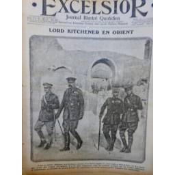 1915 GRANDE GUERRE LORD KITCHENER SEBD UL BAHR ORIENT 2 JOURNAUX