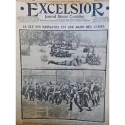 1915 GRANDE GUERRE RUSSE KARPATHES PRISONNIERS ALLEMANDS 2 JOURNAUX