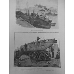 1891 BATEAU TORPILLEUR TRANSFORMATIONS