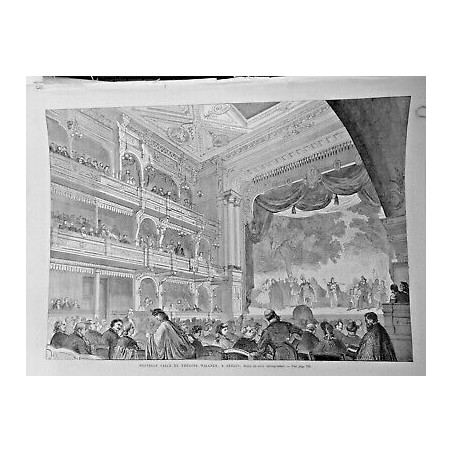 1866 UI THEATRE WALLNER BERLIN ALLEMAGNE COMEDIENS