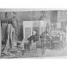 1886 I ATELIERS PEINTRES GEROME SCULPTEUR ARTISTE TABLEAU