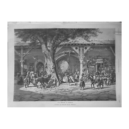 1879 BAZAR DAMAS TABLEAU WERNER