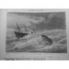 1880 BATEAU STEAMER VALENTINE DIEPPE NAUFRAGE CAP LIZARD MANCHE