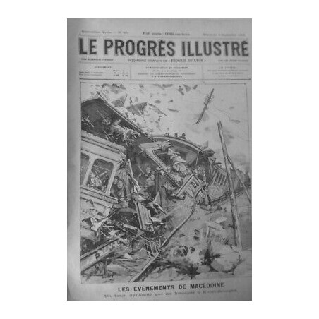 1903 MACEDOINE EVENEMENT INSURGE KULLELI BOURGAA GUERRE CONTRE TURC 3 JOURNAUX