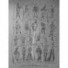 1892 UI CARNAVAL MASQUES COSTUMES TRAVESTISSEMENTS DESSIN DRANER