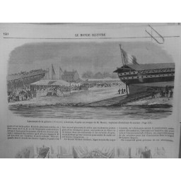 1858 BATEAU GABARRE LE CALVADOS LORIENT MERME CAPITAINE ARTILLERIE