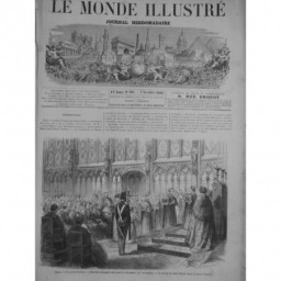 1868 MI  RENTREE COURS TRIBUNAUX MESSE SAITE CHAPELLE