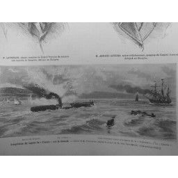 1879 BATEAU VAPEUR FRANCE EXPLOSION GIRONDE