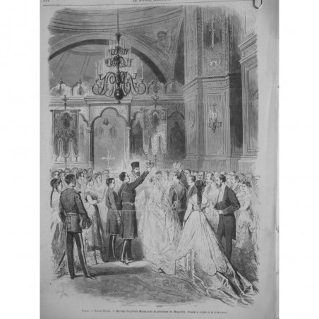 1868 MI EGLISE RUSSE MARIAGE PRINCE MURAT PRINCESSE MINGRELIE