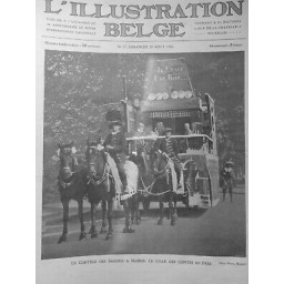 1905 CARNAVAL BELGIQUE CORTEGE SAISONS NAMUR CHAR CONTES FEES