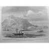 1859 BATEAU ATTAQUE SIMULEE FORT MERS EL KEBIR DIVISION NAVALE GARNISON ORAN