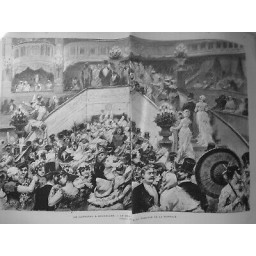 1881 I CARNAVAL BELGIQUE BRUXELLES BAL MASQUE THEATRE MONNAIE