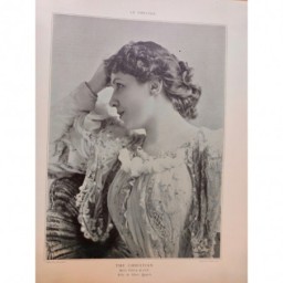 1899 THEATRE CORA URQUHART POTTER VIOLA ALLEN CHRISTIAN