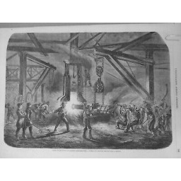 1862 FORGES FONDERIE USINE MM PETIN GAUDET SAINT CHAMOND