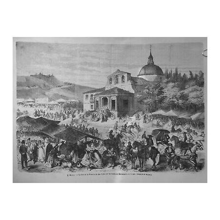 1868 MI CARNAVAL ESPAGNE FETE ROMARIA ISIDRO MANZANAREZ DESSIN M.MIRANDA