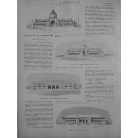 1896 MI CONCOURS PALAIS EXPOSITION 1900