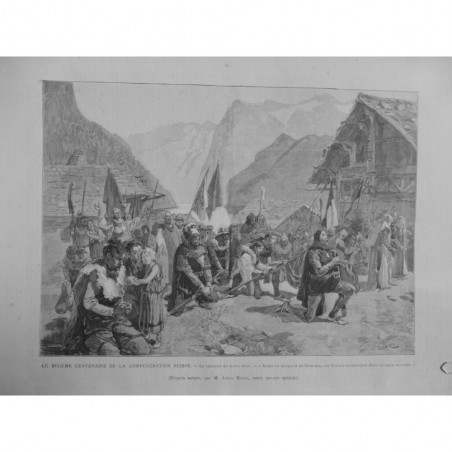 1891  MI THEATRE PLEIN AIR CENTENAIRE CONFEDERATION SUISSE