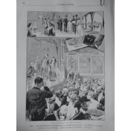 1891 UI PARIS REPRESENTATION THEATRE D'APPLICATION COEUR SANG DRAME MME.MANNUELA