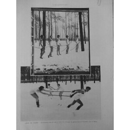 1929 FEMMES ENTRAINEMENT NEIGE ECOLE PROFESSEURS GYMNASTIQUE GRUNEWALD