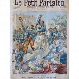 1900 PP AFRIQUE CENTRALE VICTOIRE FRANCAISE PRISE D IN RAHR BAÏONNETTE