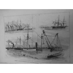 1877 BATEAU HYERES SAUVETAGE REINE BLANCHE