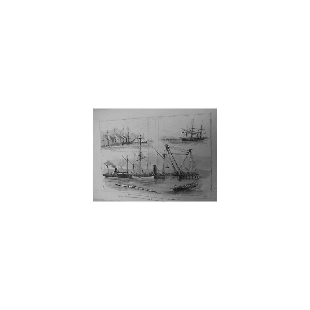 1877 BATEAU HYERES SAUVETAGE REINE BLANCHE