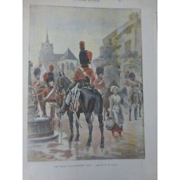 1894 HALTE FONTAINE AQUARELLE M LALAUZE