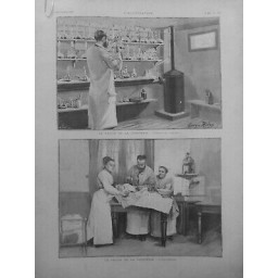 1894 I VACCINATION VACCIN DIPHTERIE CULTURE SERUM INOCULATION