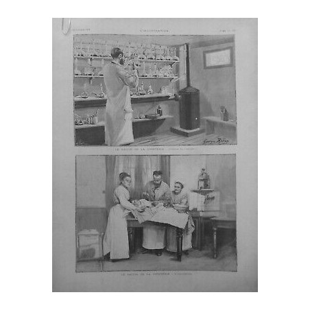 1894 I VACCINATION VACCIN DIPHTERIE CULTURE SERUM INOCULATION