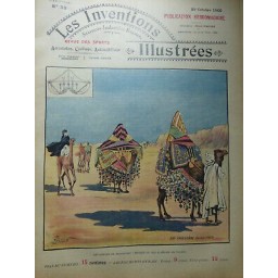 1900 INVENTIONS SUD ALGERIEN FEMMES VOYAGE TRANSPORT CHAMEAUX HAMAC ETOFFE