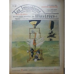 1900 INVENTIONS AUTO AVIATEUR BOUSSON BALLON AILES EQUILIBRE MOTEUR