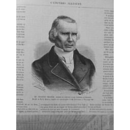 1867 MEDECINE DOCTEUR VALPEAU ANATOMISTE CHIRURGIEN INVENTEUR BANDAGE PORTE NOM