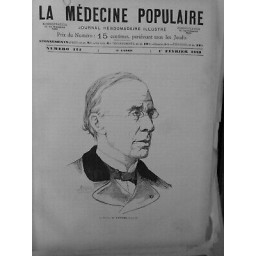 1883 DOCTEUR A.FAUVEL INSPECTEUR SEVICES SANITAIRES MEMBRE ACADEMIE MEDECINE