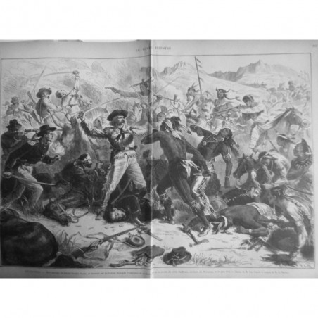 1876 MI MORT GENERAL GEORGES CUSTER MASSACRE INDIENS SIOUX