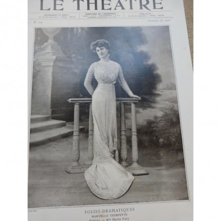 1908 THEATRE MARISE FAIRY MAMZELLE TROMPETTE GABRIELLE DORZIAT PAZ FERRER