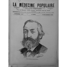 1882 DOCTEUR BALL MEDECIN NEUROLOGUE 1ER TITULAIRE CHAIRE MALADIES MENTALES