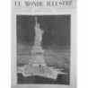 1886 MI COLOSSES NEW YORK STATUE LIBERTE PONT BROOKLYN