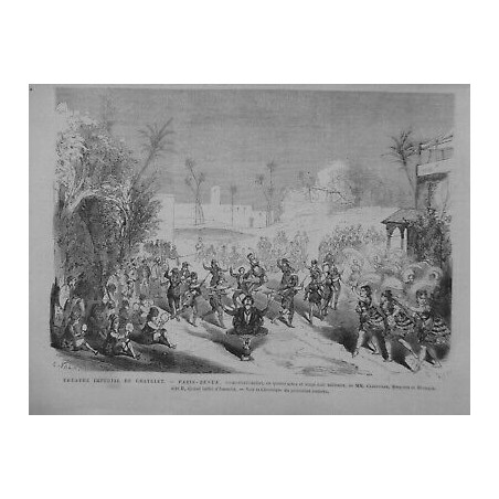 1870 UI DANSE THEATRE IMPERIAL CHATELET REVUE FEERIE BALLET ISMAILIA