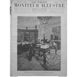 1891 MI11 PALAIS ELYSEE PRESIDENT CARNOT CABINET TRAVAIL EXPLICATIFS