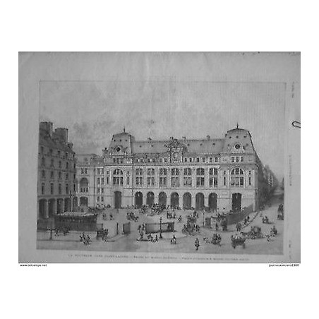 1889 IH4 NOUVELLE GARE ST LAZARE FACADE PLACE DU HAVRE