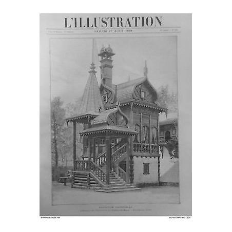 1889 I EXPOSITION UNIVERSELLE HISTOIRE HABITATION CHAMPS MARS MAISON RUSSE