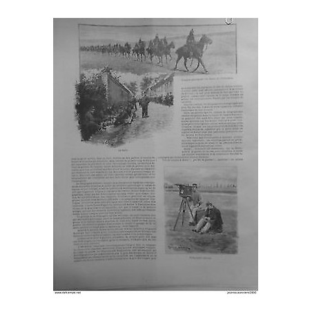 1889 I7/9 TELEGRAPHIE OPTIQUE MILITAIRE TRANSMISSION RENSEIGNEMENT DISTANCE